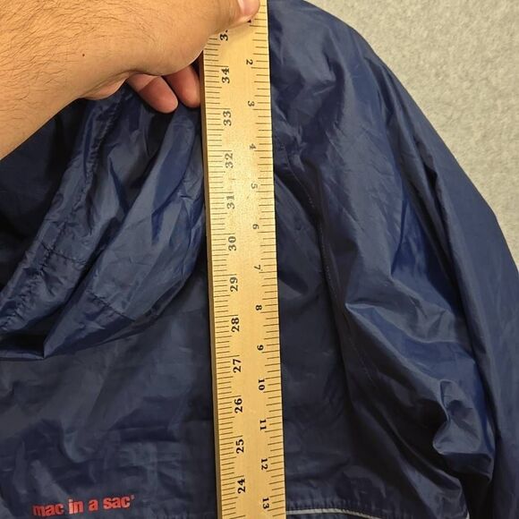 MAC IN A SAC Men's Size XS Target Dry Waterproof Full Zip Jacket Blue Red - Picture 9 of 15